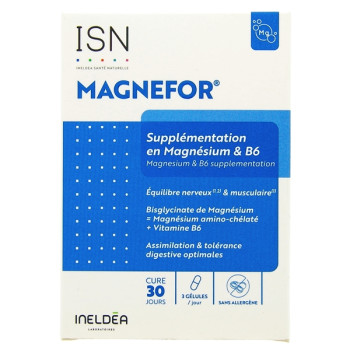 ISN Magnefor x90 gélules végétales Ineldea
