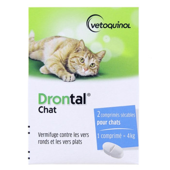 Drontal Chat x2cpr sécables