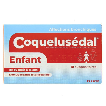 Coquelusedal suppositoire enfant x10