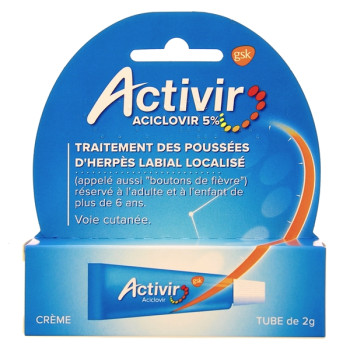 Activir 5% crème labiale 2g