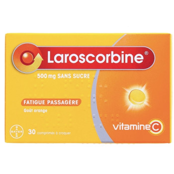 Laroscorbine 500mg sans sucre x30cpr à croquer