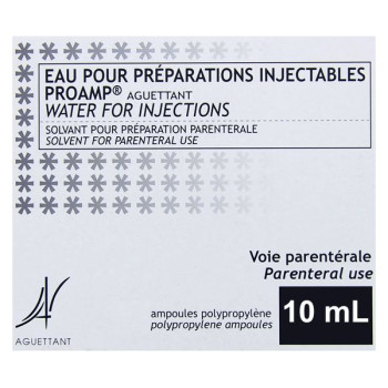 Eau pour préparations injectables Proamp 10Amp/10ml