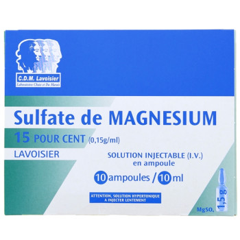Sulfate de magnesium Lavoisier 15% 10Amp/10ml