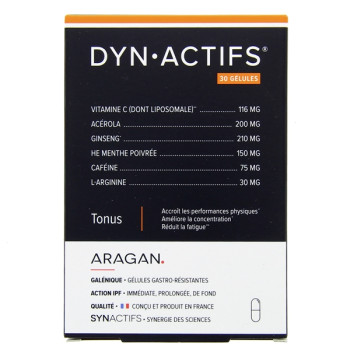 Synactifs DynActifs x30 gélules Aragan