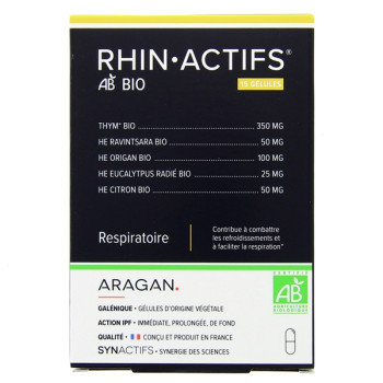 Synactifs RhinActifs Bio x15 gélules Aragan