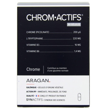 Synactifs ChromActifs x60 gélules Aragan