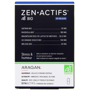 Synactifs ZenActif Bio x30 gélules Aragan