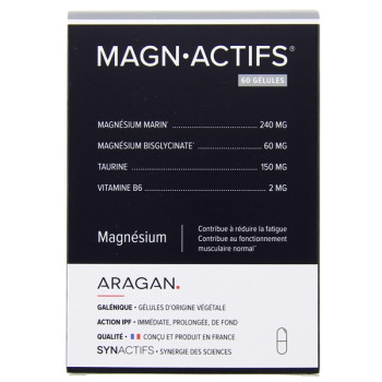 Synactifs MagnActif x60 gélules Aragan