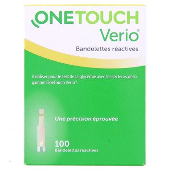 OneTouch Verio x100 bandelettes réactives