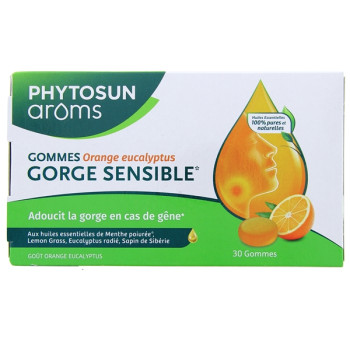 Gommes Gorge Sensibles x30 Phytosun Arôms