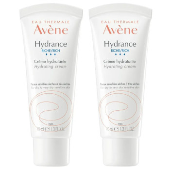 Hydrance Riche Crème Hydratante 2x40ml Avène
