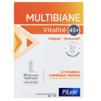 Multibiane Vitalité 45+ x30 gélules végétales Pileje