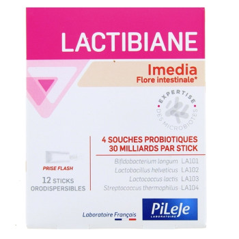 Lactibiane Imedia x12 sticks orodispersibles Pileje