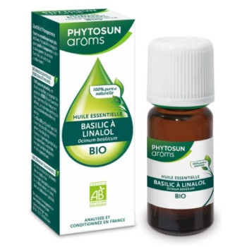 Huile Essentielle Basilic à Linalol Bio 5ml Phytosun Arôms