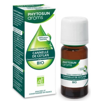 Huile Essentielle Cannelle de Ceylan Bio 5ml Phytosun Arôms