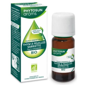 Huile Essentielle Thym à Feuilles Sarriette Bio 10ml Phytosun Arôms