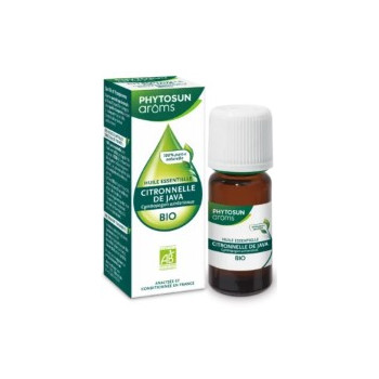 Huile Essentielle Citronnelle de Java Bio 10ml Phytosun Arôms