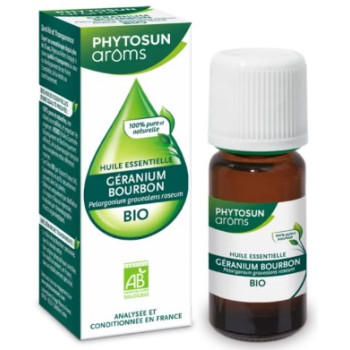 Huile Essentielle Géranium Bourbon Bio 10ml Phytosun Arôms