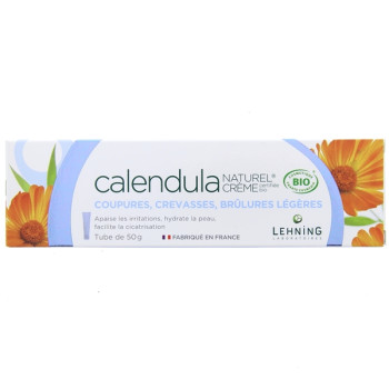 Crème Calendula Naturel Bio 50g Lehning