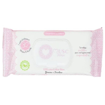Lingettes Intimes Musc Blanc x30 Musc Intime