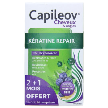Capileov Cheveux & Ongles Kératine Repair 3x30cpr Nutreov