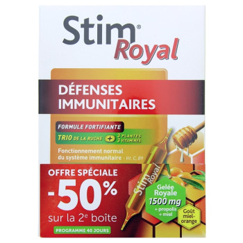 Stim Royal Défenses Immunitaires 2x20 ampoules Nutreov