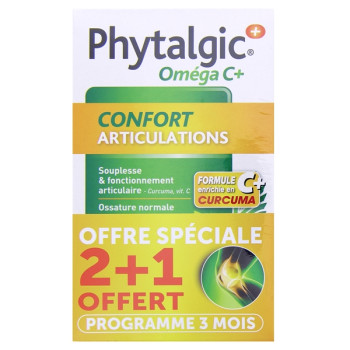 Phytalgic Oméga C+ Confort Articulations 3x60 capsules Nutreov