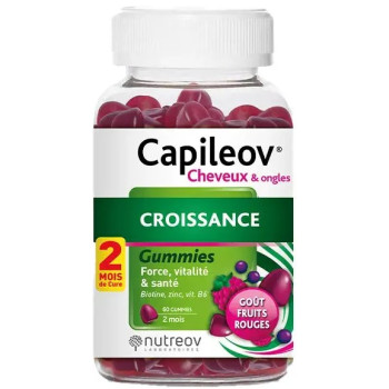 Capileov Cheveux & Ongles Croissance x60 Gummies Nutreov