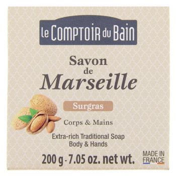 Savon de Marseille Cube Surgras 200g Le comptoir du bain