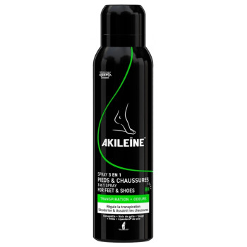 Spray 3en1 Pieds & Chaussures 8h 150ml Akileïne