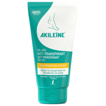 Gel Déo Anti-Transpirant Transpiration Intense 75ml Akileïne
