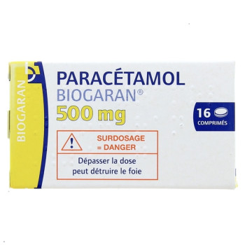 Paracétamol Biogaran 500mg 16cpr