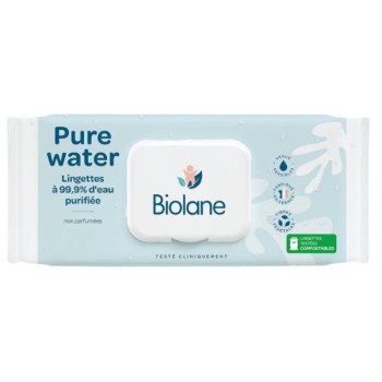 Lingettes Pure Water x60 Biolane