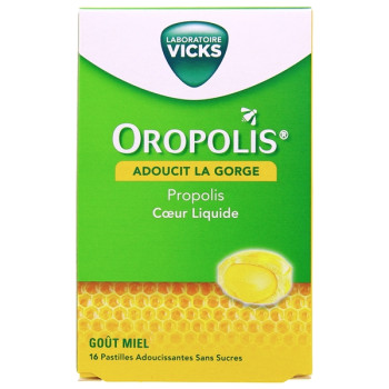 Oropolis Coeur Liquide Miel x16 Pastilles Vicks