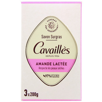Savon Surgras Amande Lactée 3x200g Cavaillès