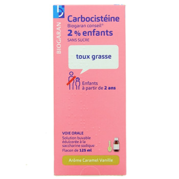 Carbocisteine Enfant 2% Sans Sucre 125ml Biogaran