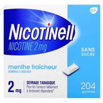 Nicotinell Menthe Fraîcheur 2mg x204 gommes