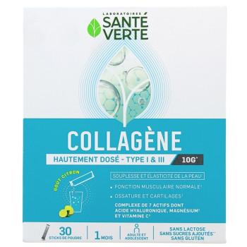 Collagène x30 sticks goût citron Santé Verte
