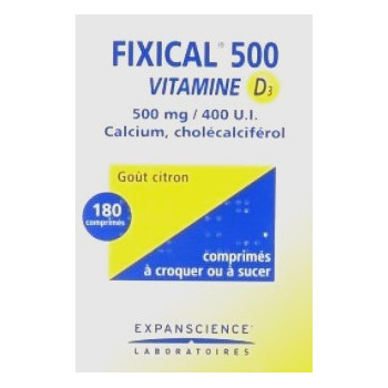 Fixical Vitamine D3 500mg/400UI 180cpr