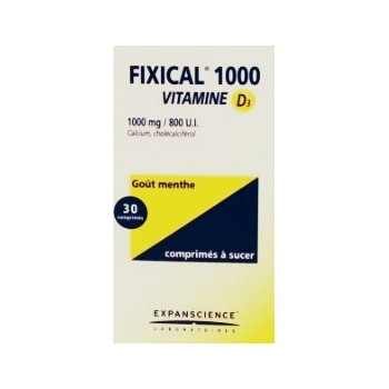 Fixical Vitamine D3 1000mg/800UI 30cpr