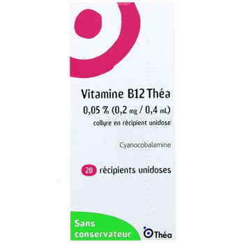 Vitamine B12 Thea 0,05% Collyre 20Unidoses/0,4ml