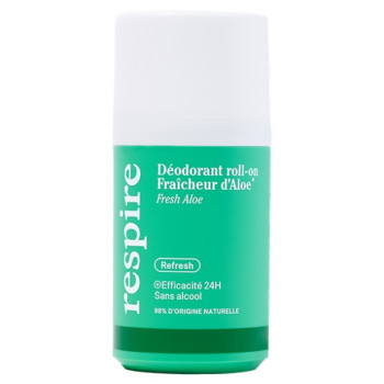 Déodorant Roll-on Fraîcheur d'Aloe 24h 50ml Respire