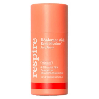 Déodorant Stick Bio 50g Rose Pivoine 48h Respire