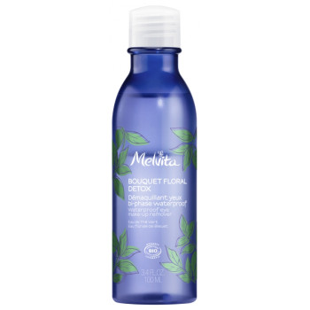 Bouquet Floral Detox Démaquillant Yeux Bi-Phase Waterproof Bio 100ml Melvita