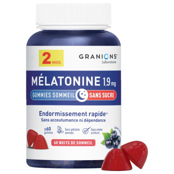 Mélatonine 1,9mg x60 gummies Granions