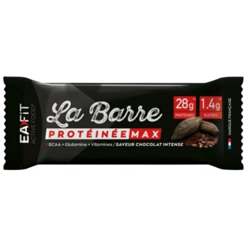La Barre Protéinée Max Chocolat Intense 60g Eafit