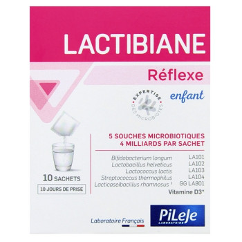 Lactibiane Réflexe Enfant x10 sachets Pileje