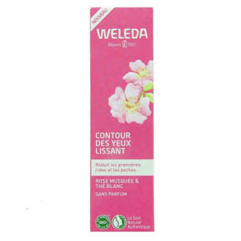 Contour des Yeux Lissant Rose Musquée Thé Blanc 12ml Weleda