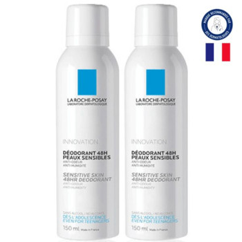 Déodorant Spray 48h Peaux sensibles 2x150ml La Roche-Posay