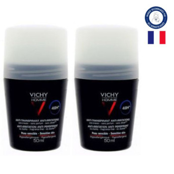 Anti-transpirant & Anti-irritations 48h 2x50ml Vichy homme